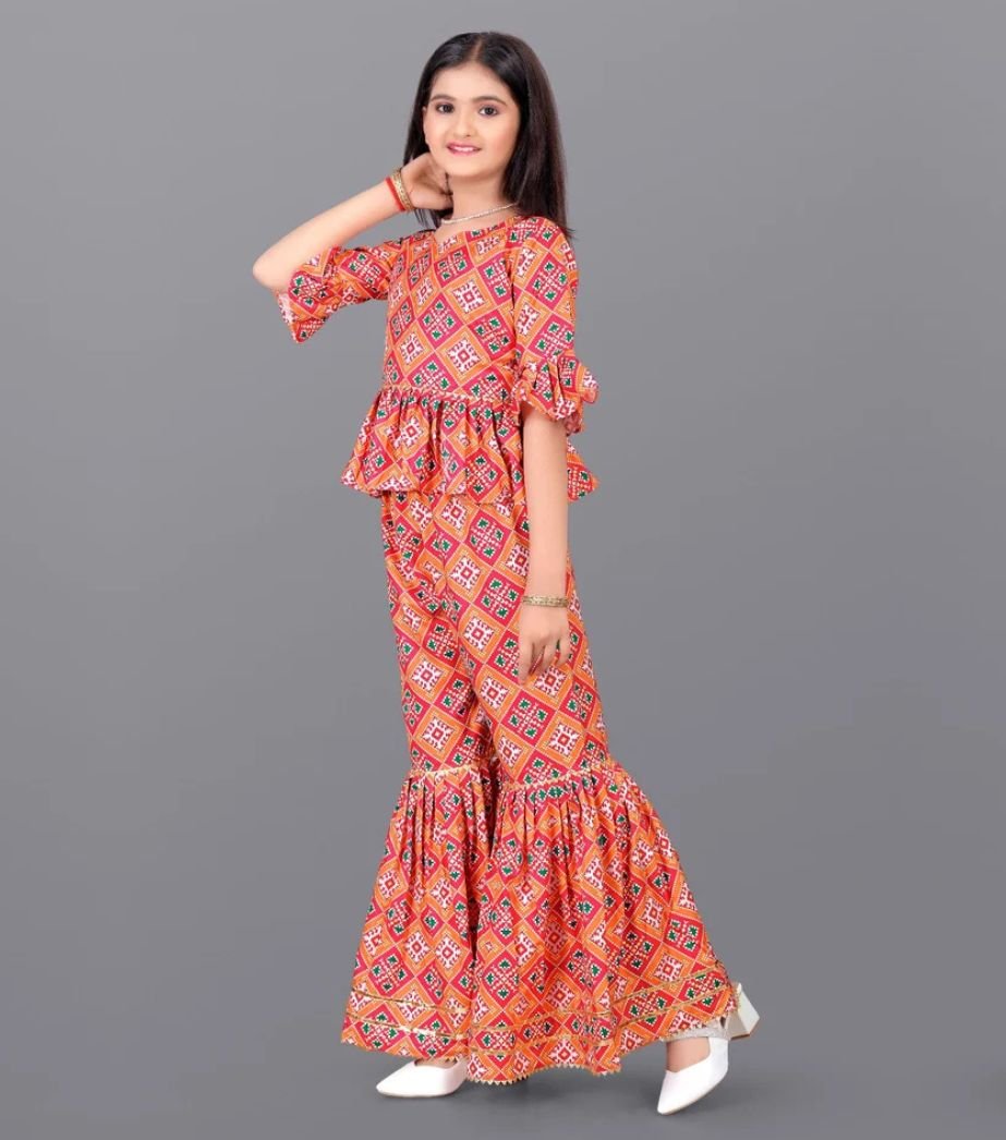 Girl Top And Sharara 1