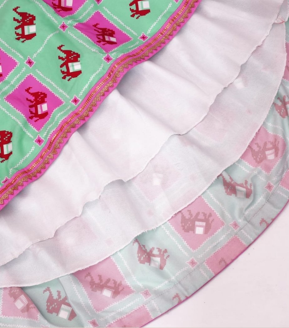 Girls Cotton Printed Lehenga Choli Set 5