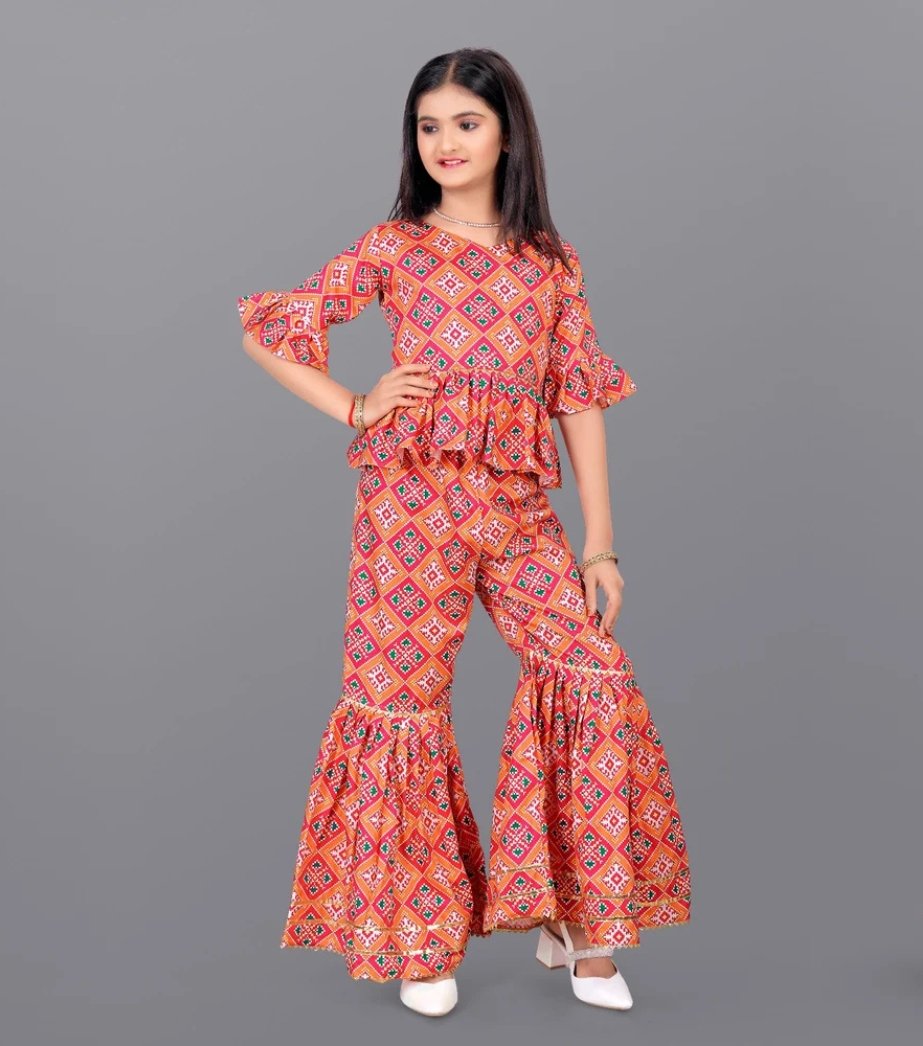 Girls Top And Sharara 1