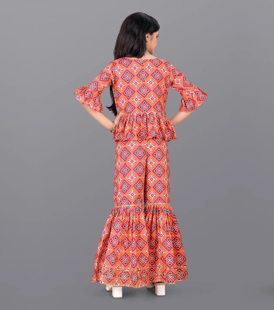 Girls Top And Sharara 2