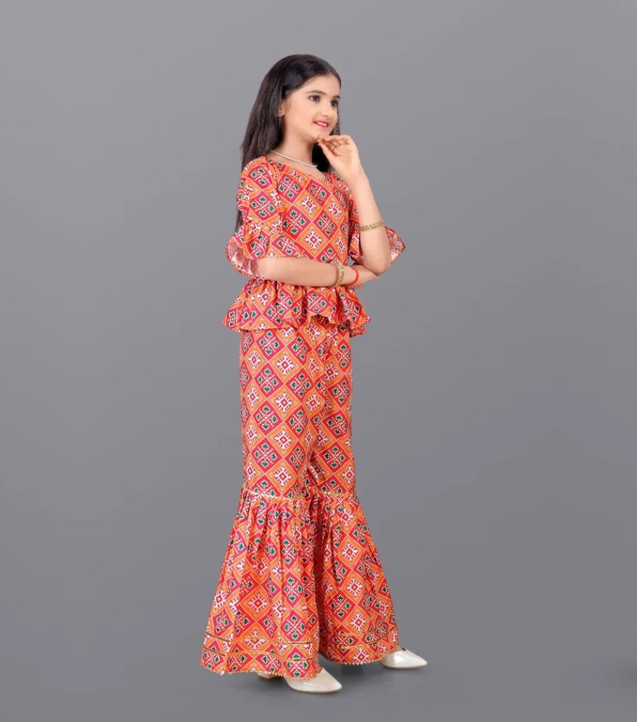 Girls Top And Sharara 3