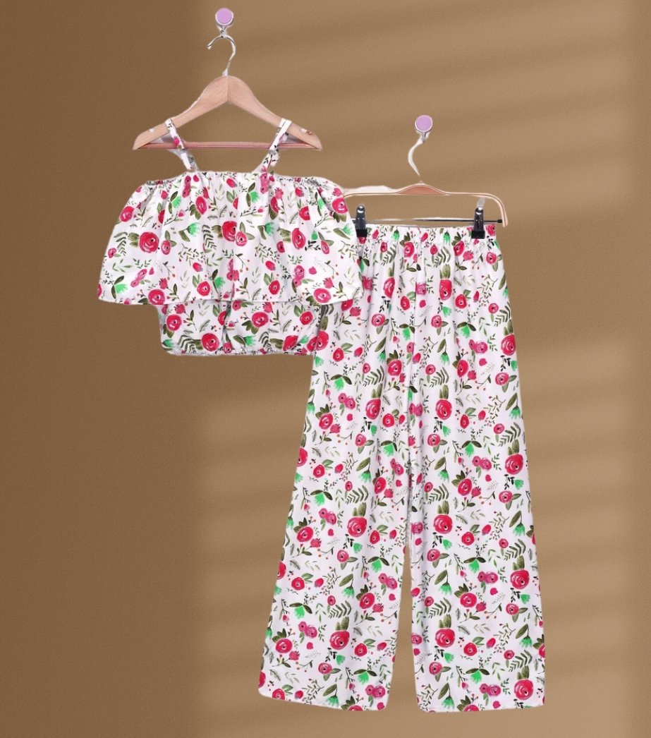 Kids Girl Palazzo And Top