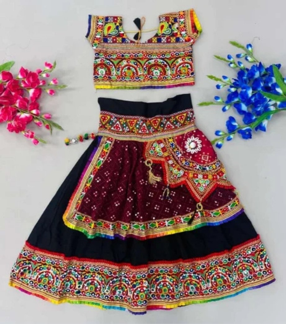 Navratri Traditional Double Layered Lehenga 1