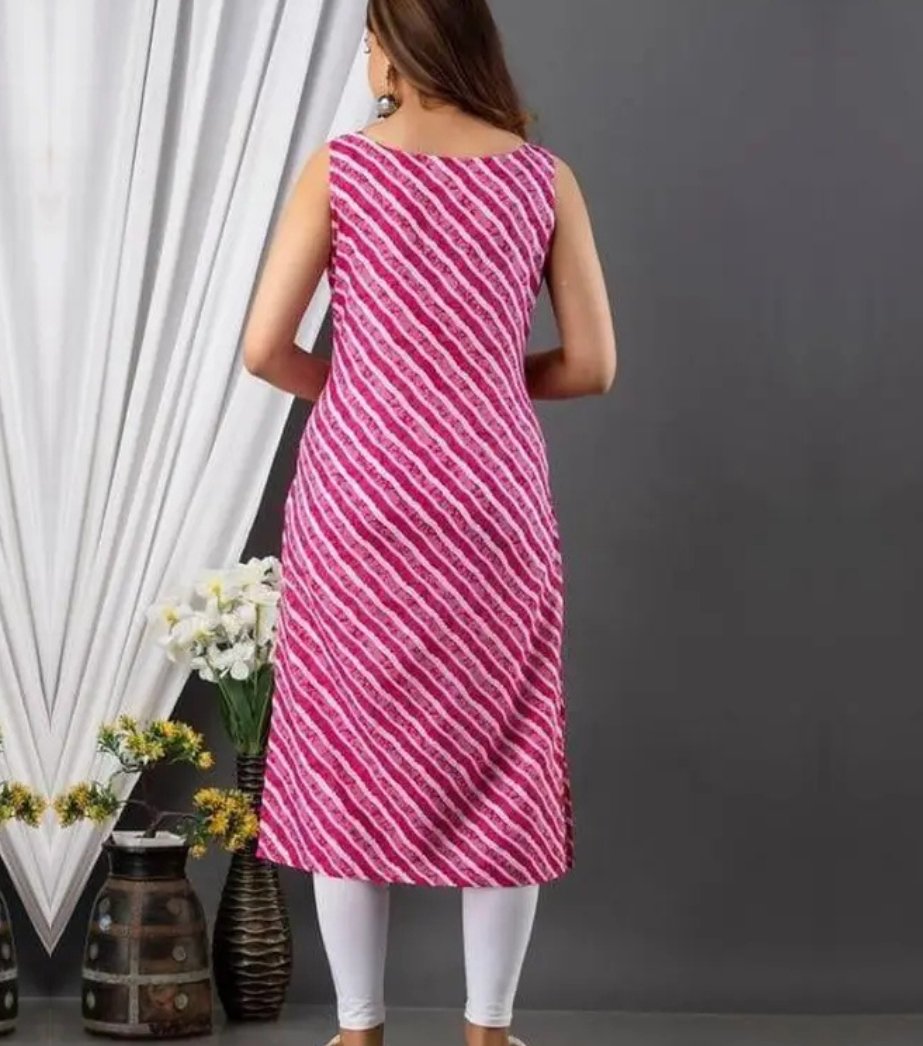 Printed American Crepe Kurti 2