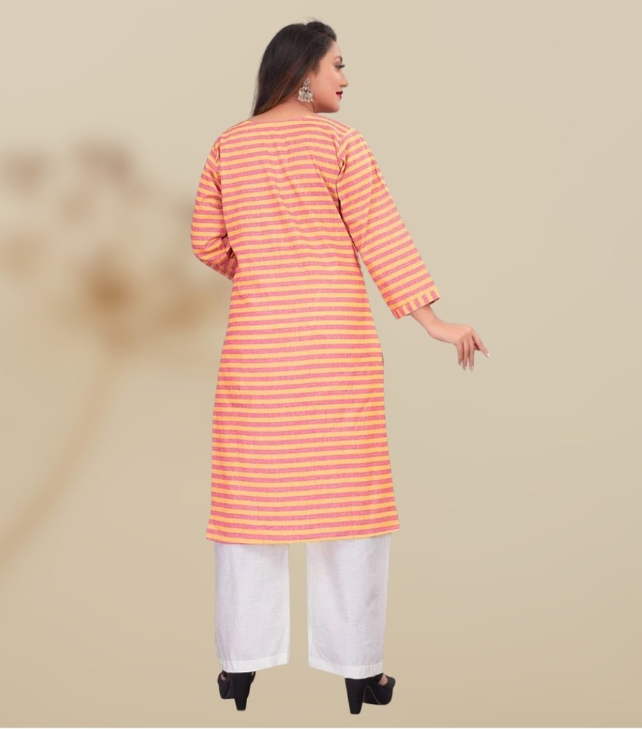 Women Cotton Full Sleeve Kurti Palazzo Set 2