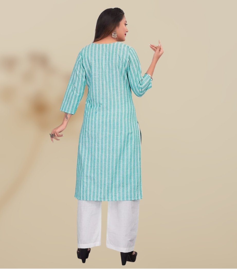Women Cotton Kurti Palazzo Sets